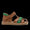 Colourblock Sandale mit Klettverschluss