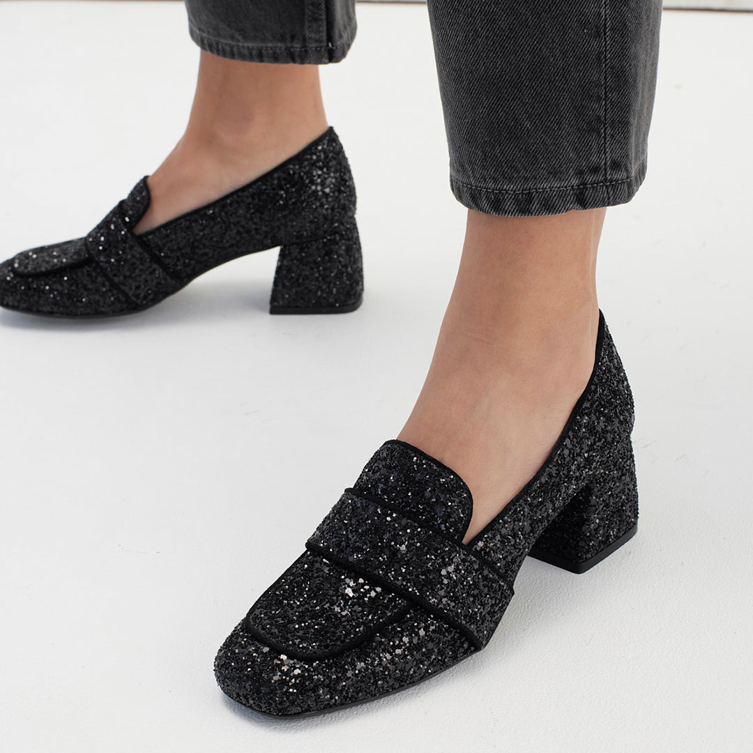 Loafer mit Absatz