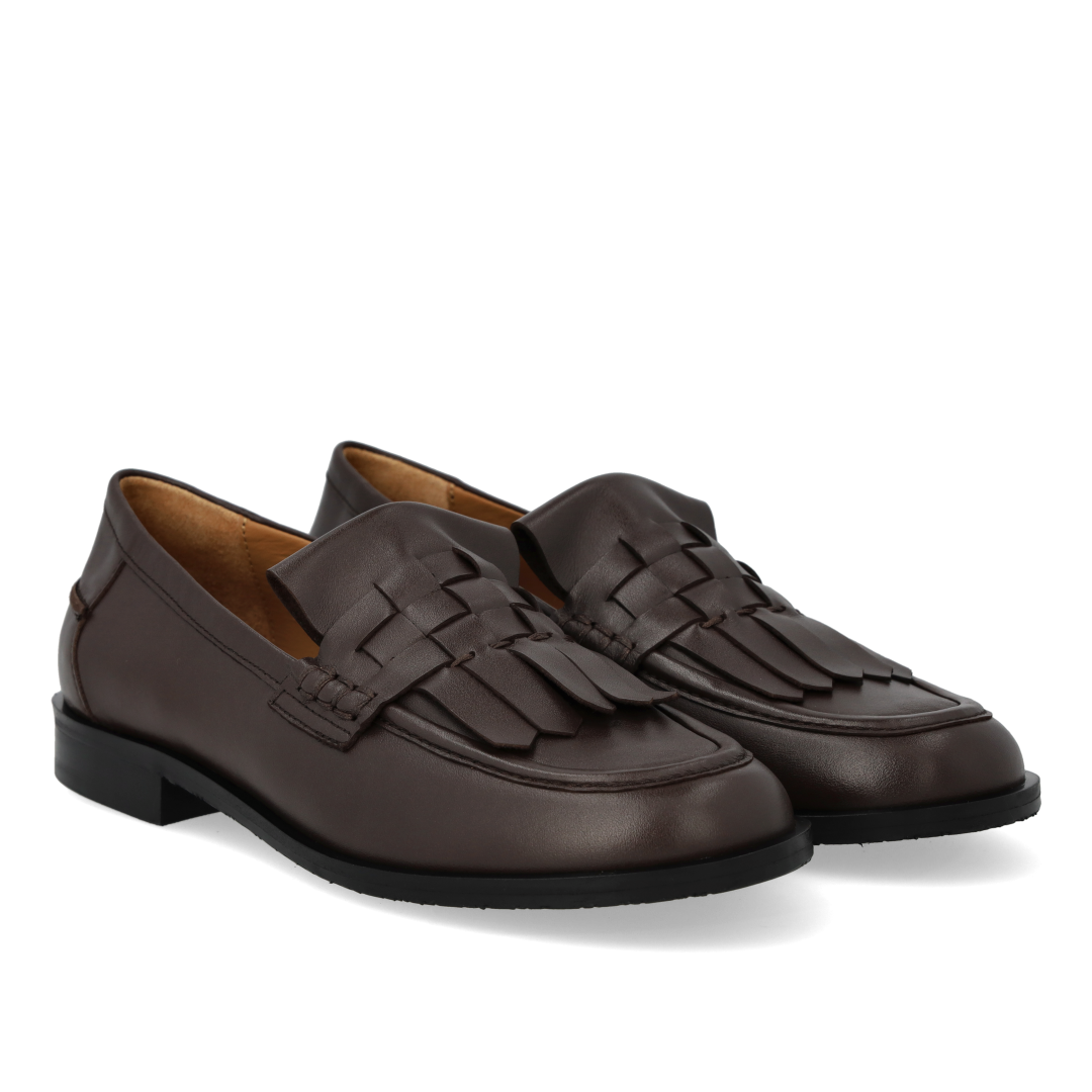 Loafer mit Flechtdetail