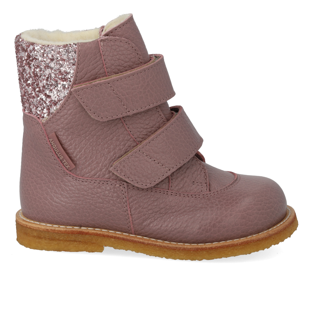 TEX-Støvle med glitter og velcro