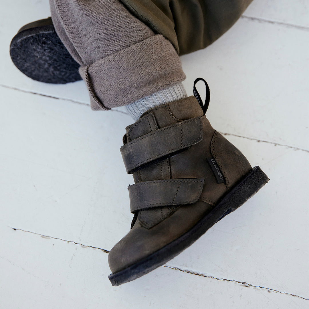 Einsteiger-TEX-Stiefel mit Logoband und Klettverschluss