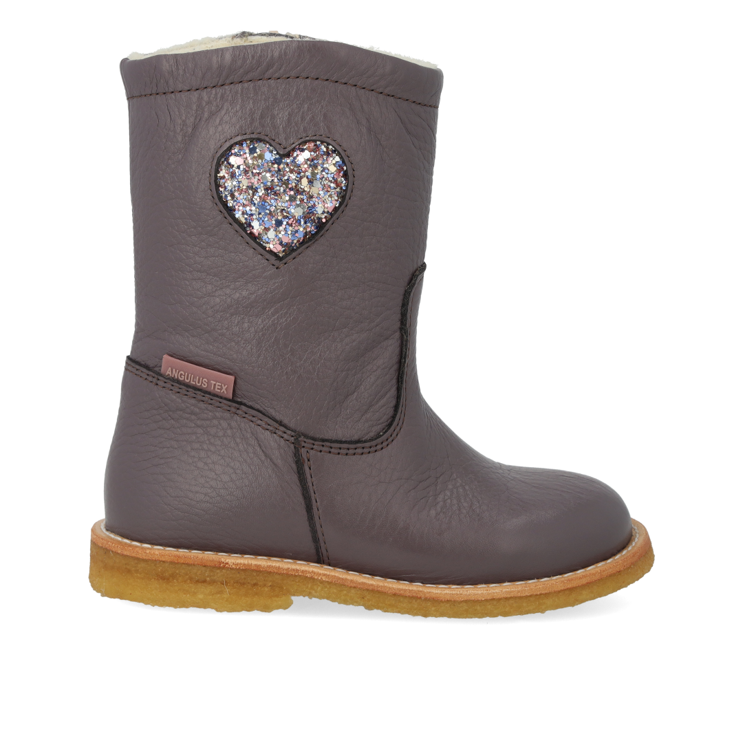TEX-Stiefel mit Herz und Reißverschluss