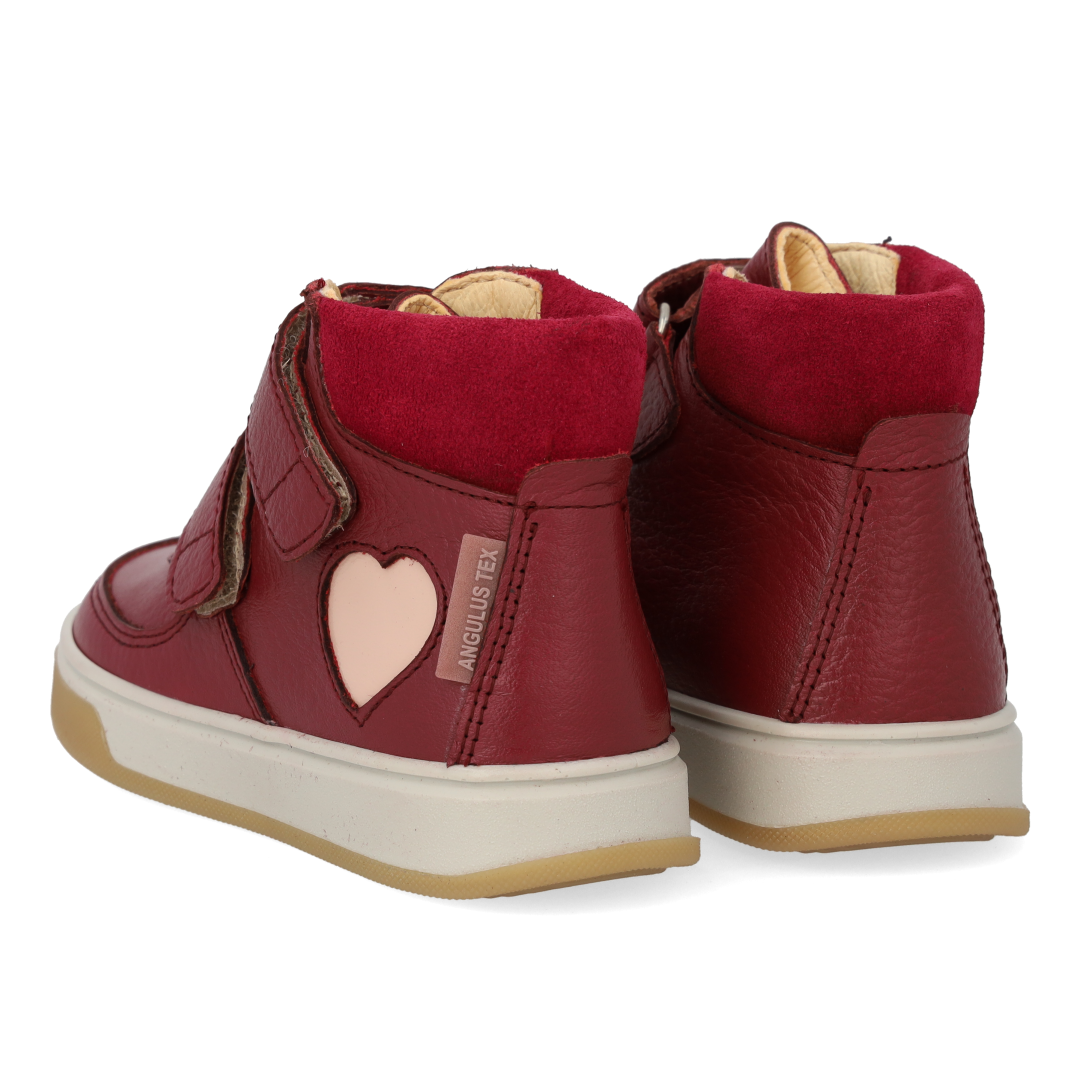 High-top TEX-sneaker mit herz in lack