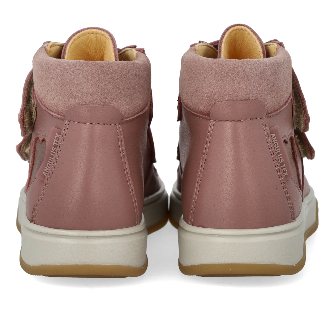 High-Top-TEX-Sneaker mit Herz aus Lack