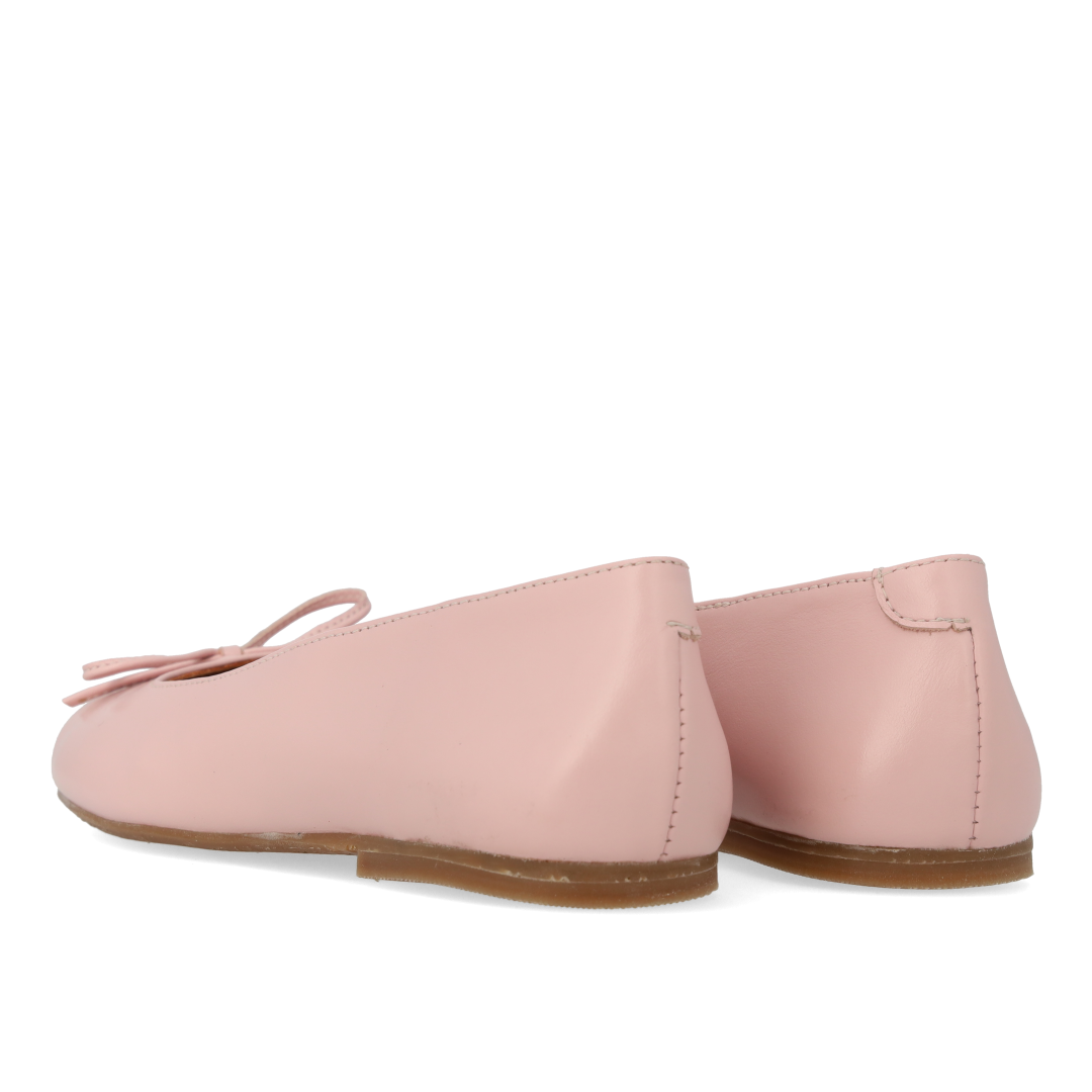 Ballerina aus Leder mit Schleifendetail