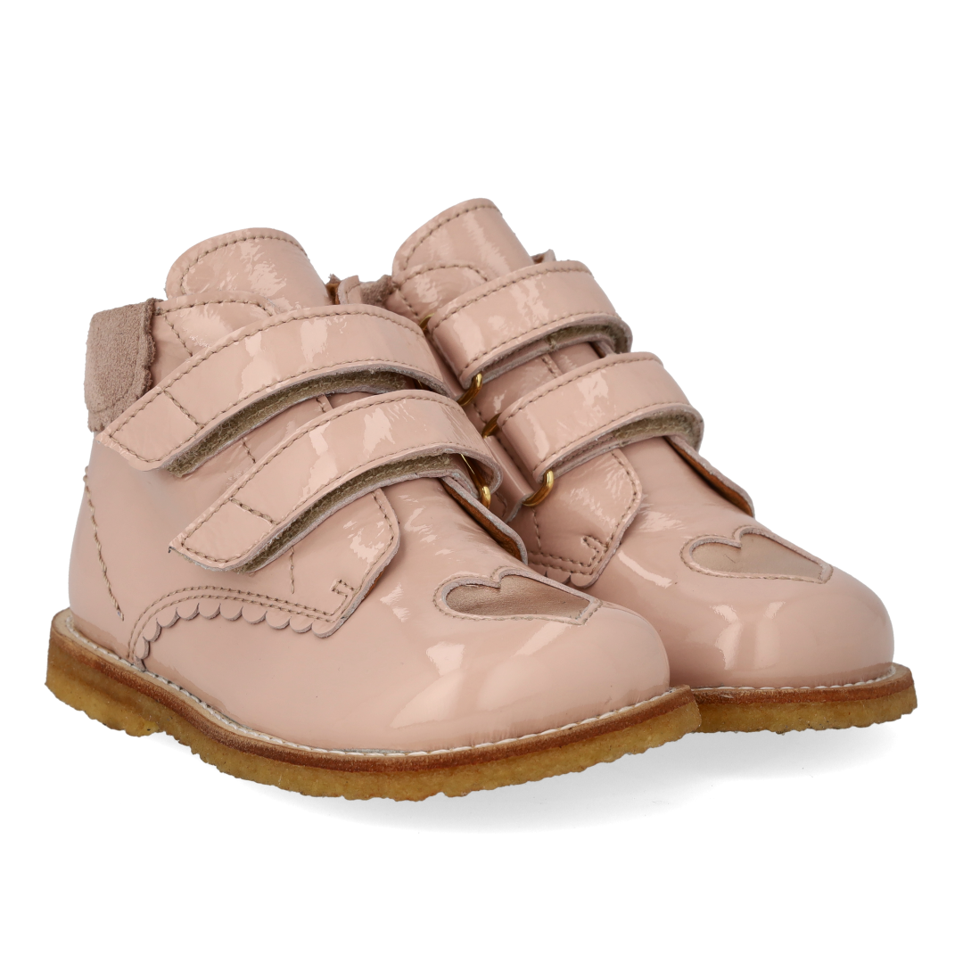 Velcro-Stiefel mit kontrastfarbenem Herz