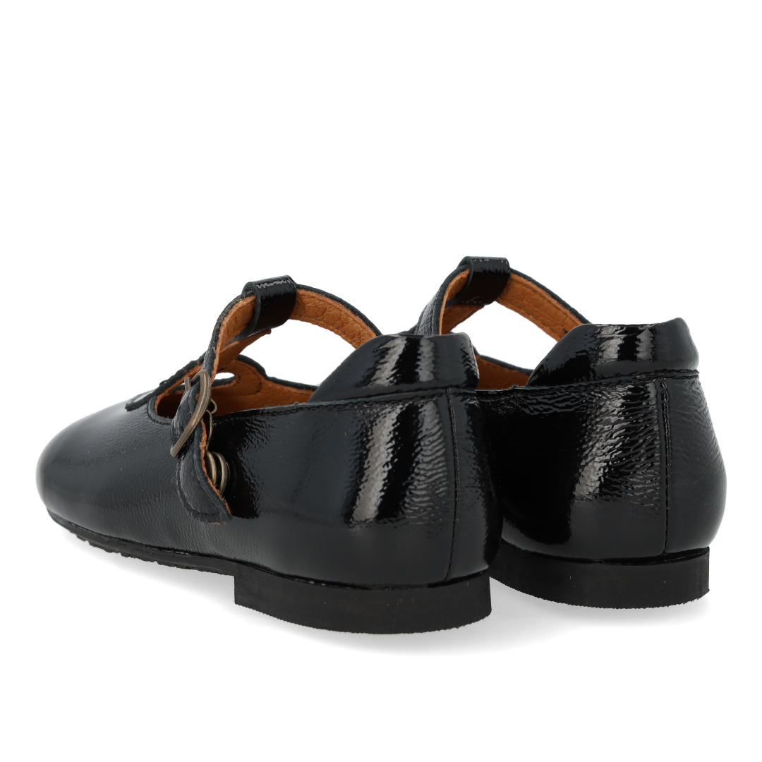 T-Riemchen-Ballerina mit Cut-out-Herz