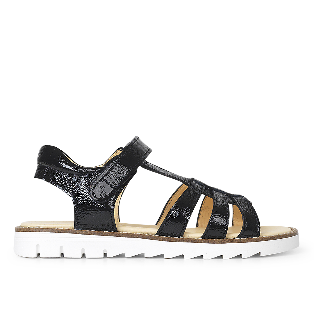 Sandale mit T-Riemen und Klettverschluss