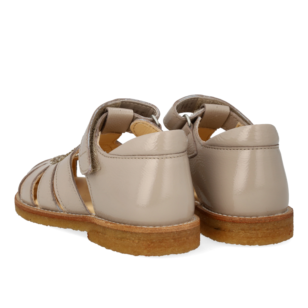 Herzsandale mit Glitzerherz