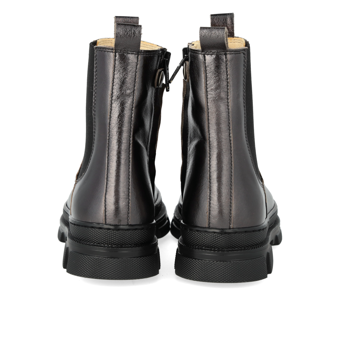Stiefelette mit Elastik und Reißverschluss