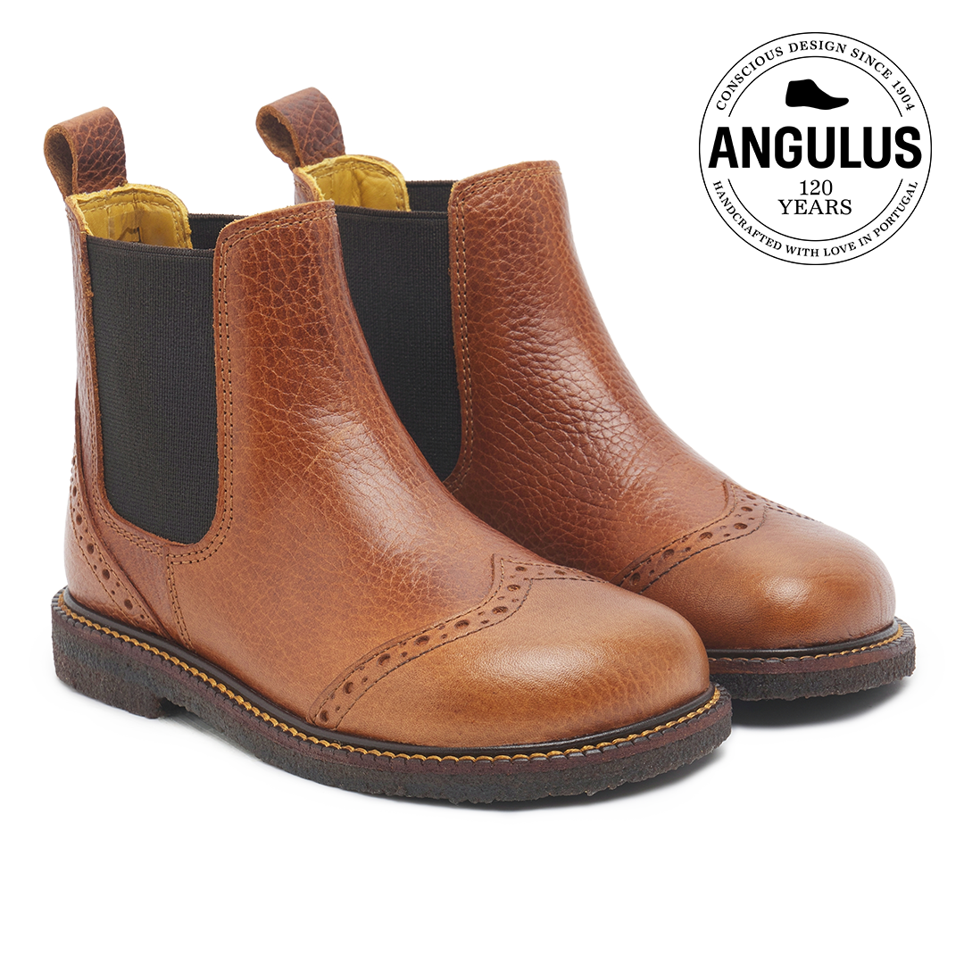 Chelsea Stiefel mit brogue lochmuster