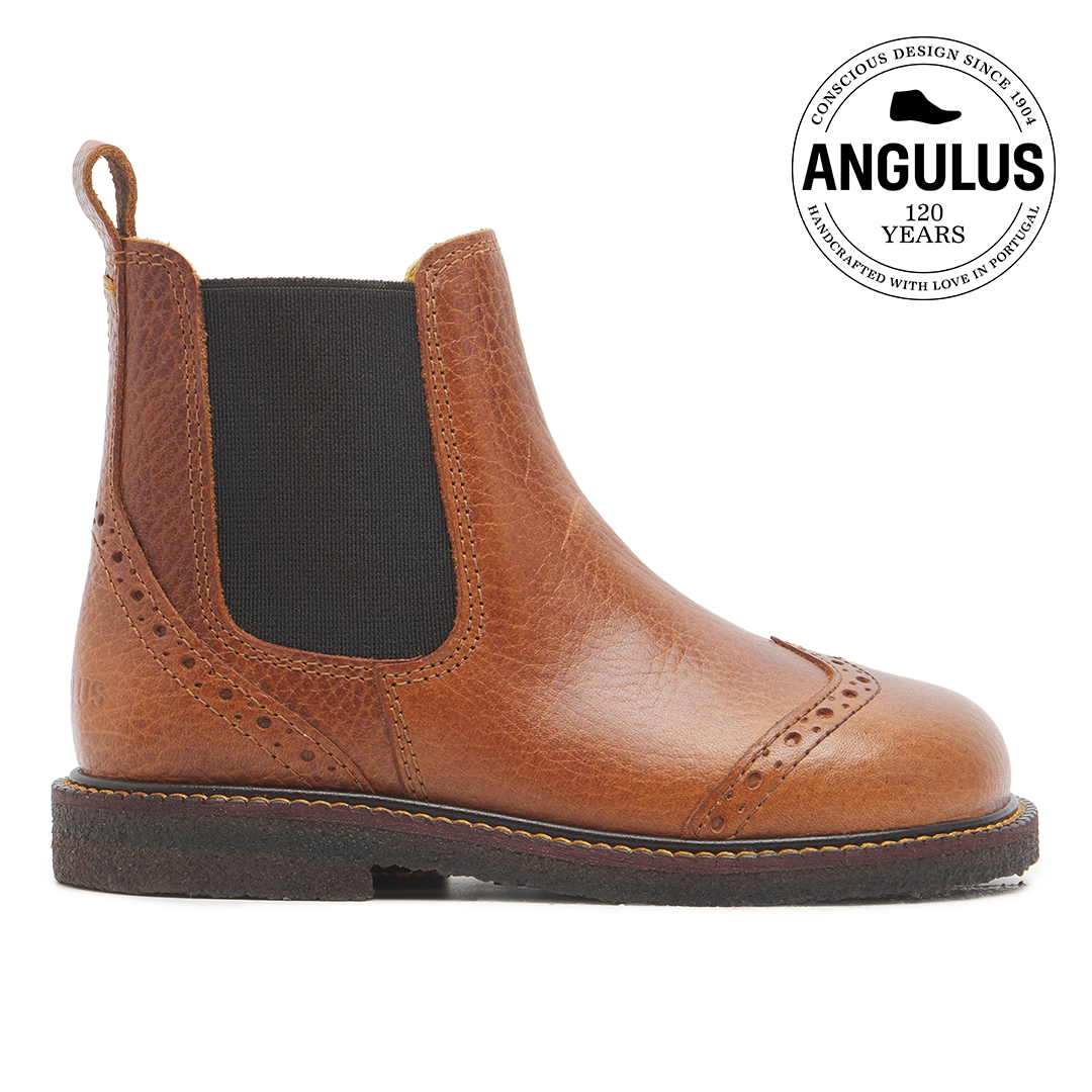 Chelsea Stiefel mit brogue lochmuster
