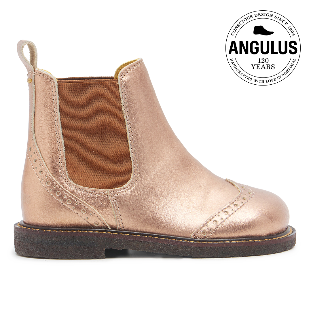 Chelsea-Stiefel mit Brogue-Lochmuster