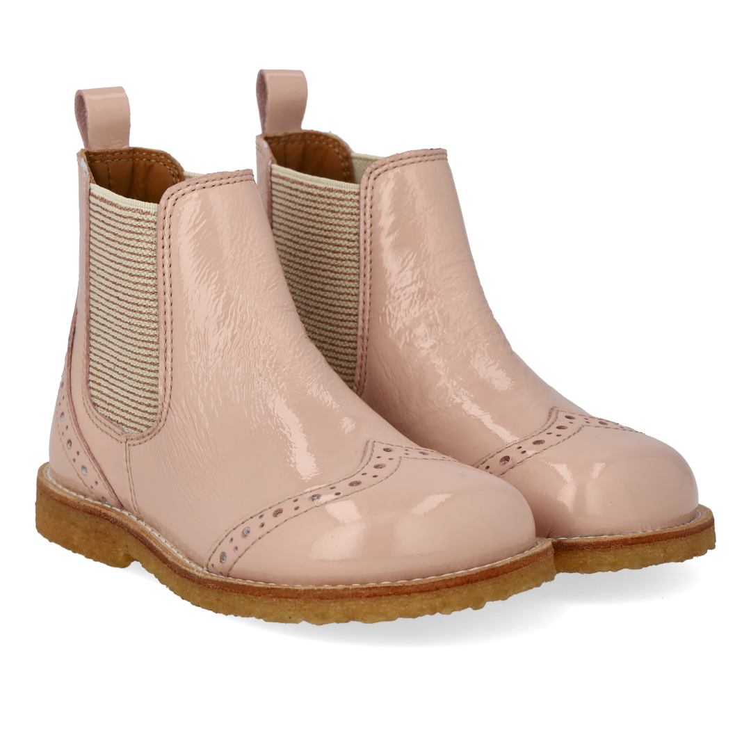 Chelsea-Stiefel mit dekorativem Brogue-Lochmuster