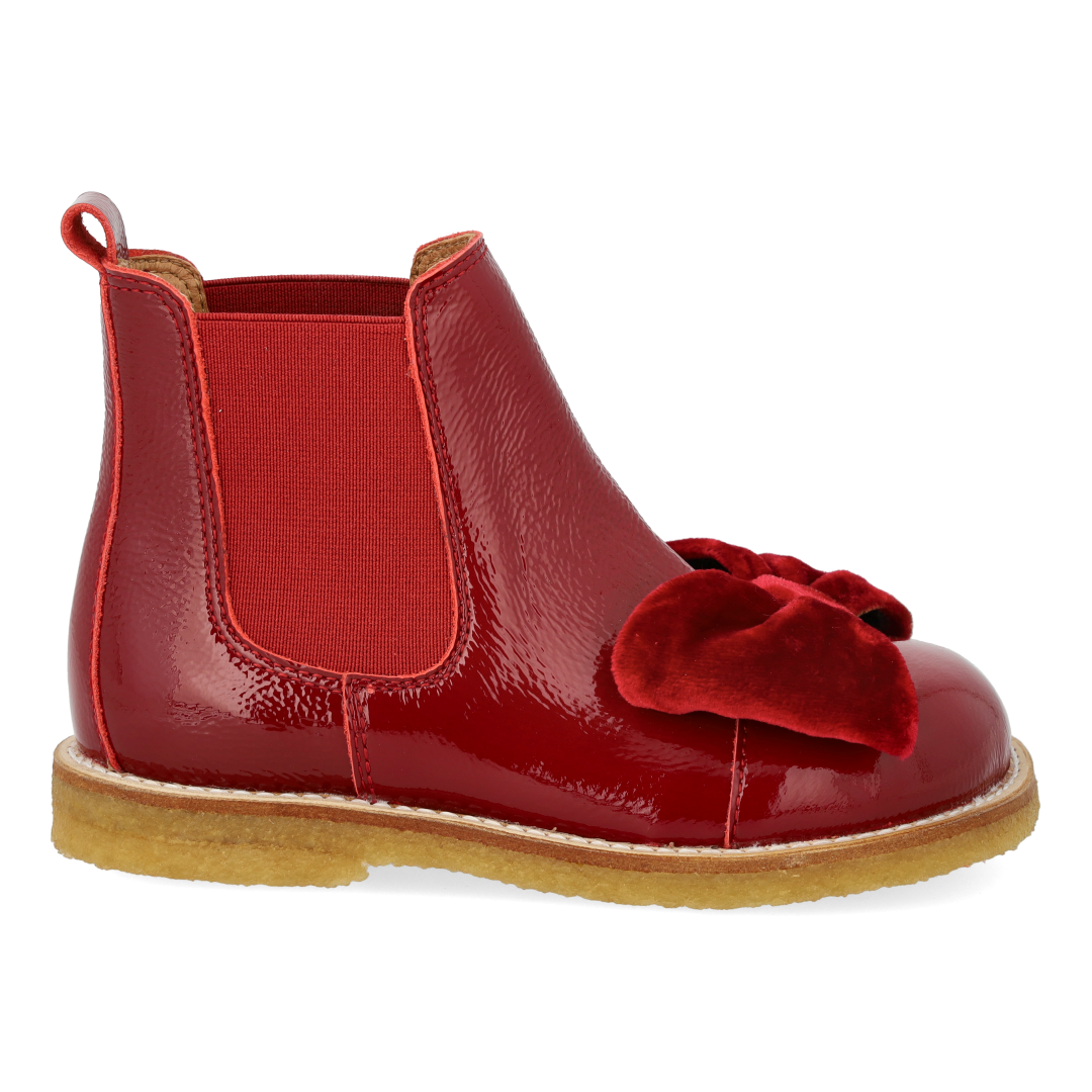 Chelsea-Stiefel mit Velours-Schleife