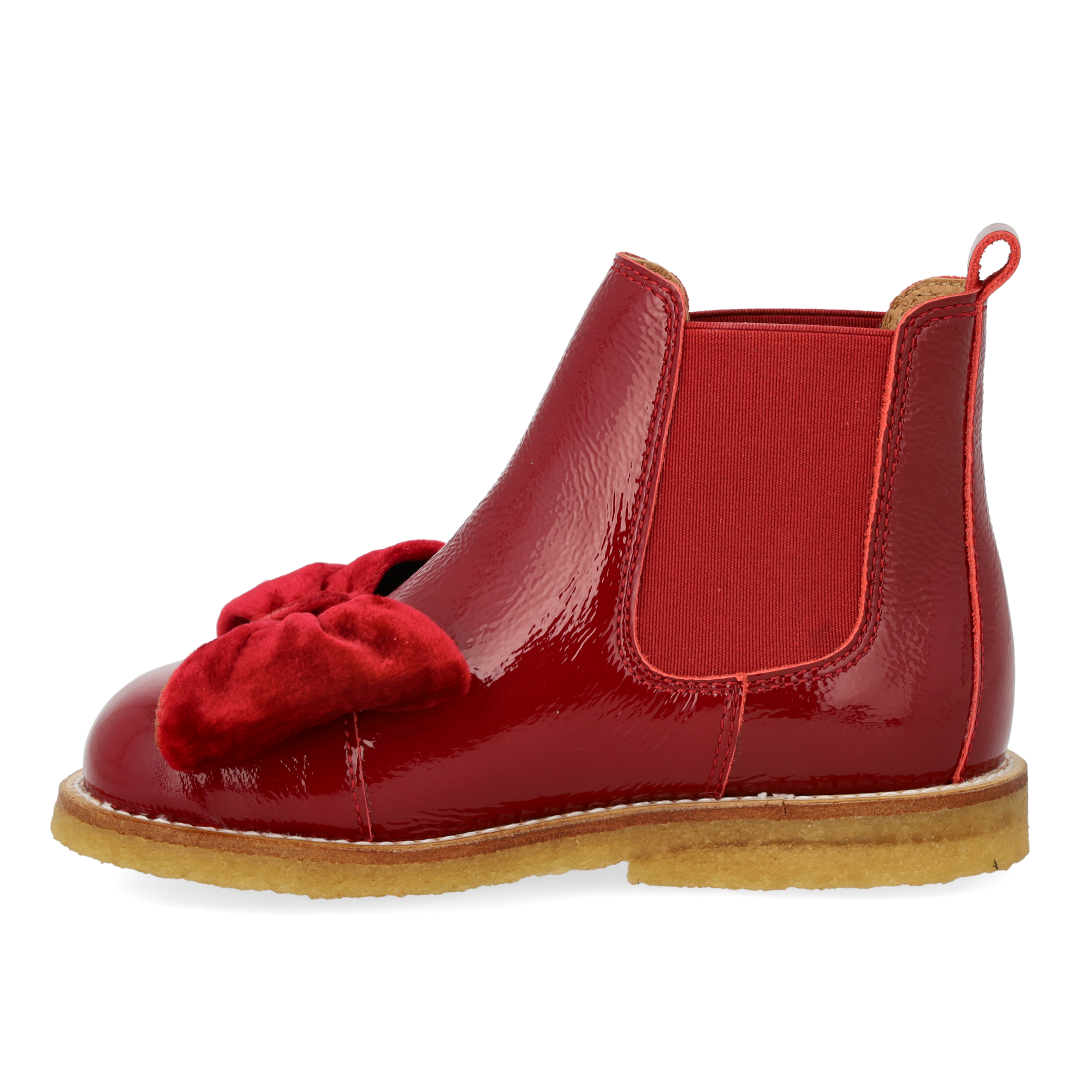 Chelsea-Stiefel mit Velours-Schleife