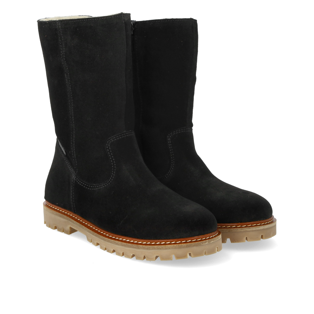 Klassischer mittelhoher TEX-Stiefel aus Wildleder