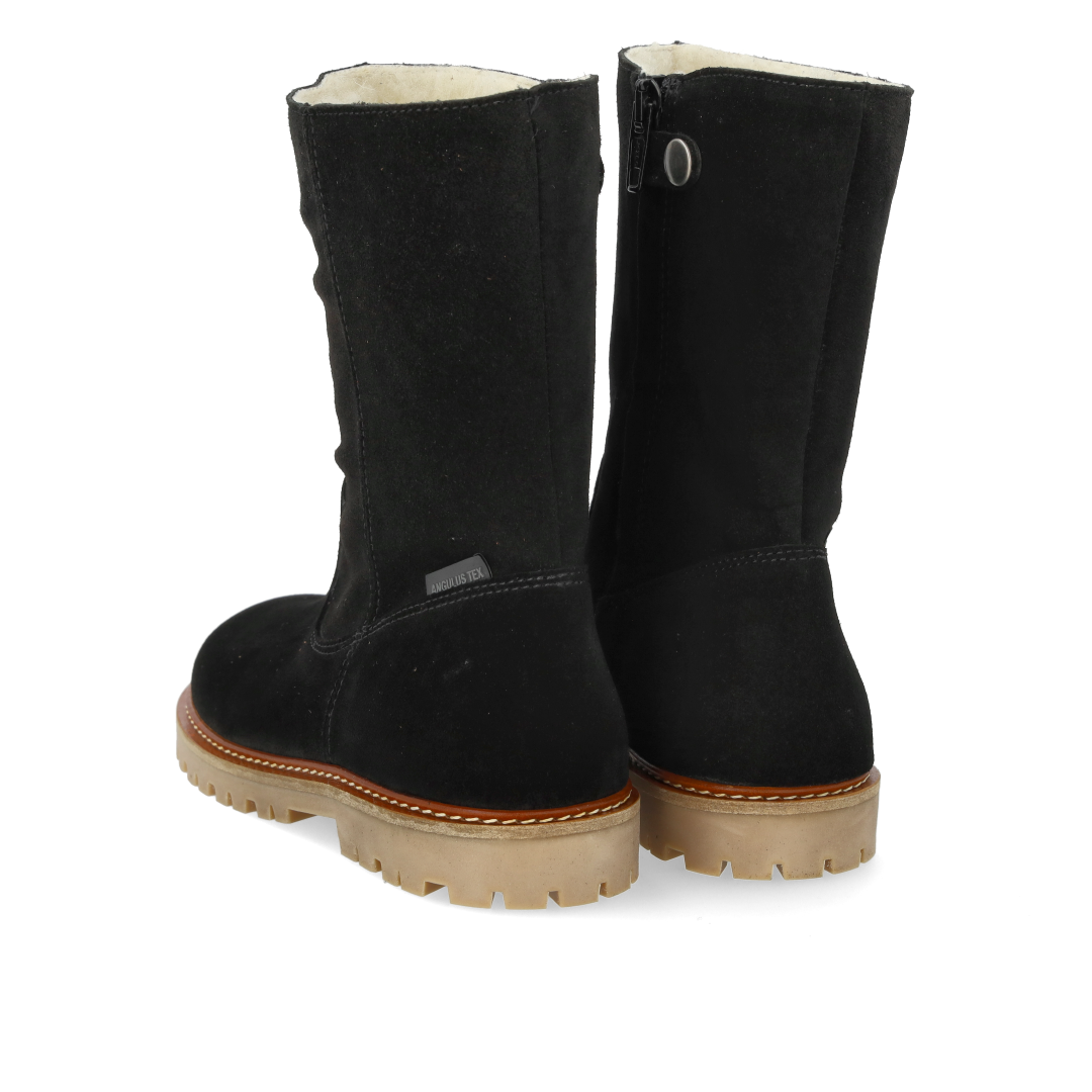 Klassischer mittelhoher TEX-Stiefel aus Wildleder