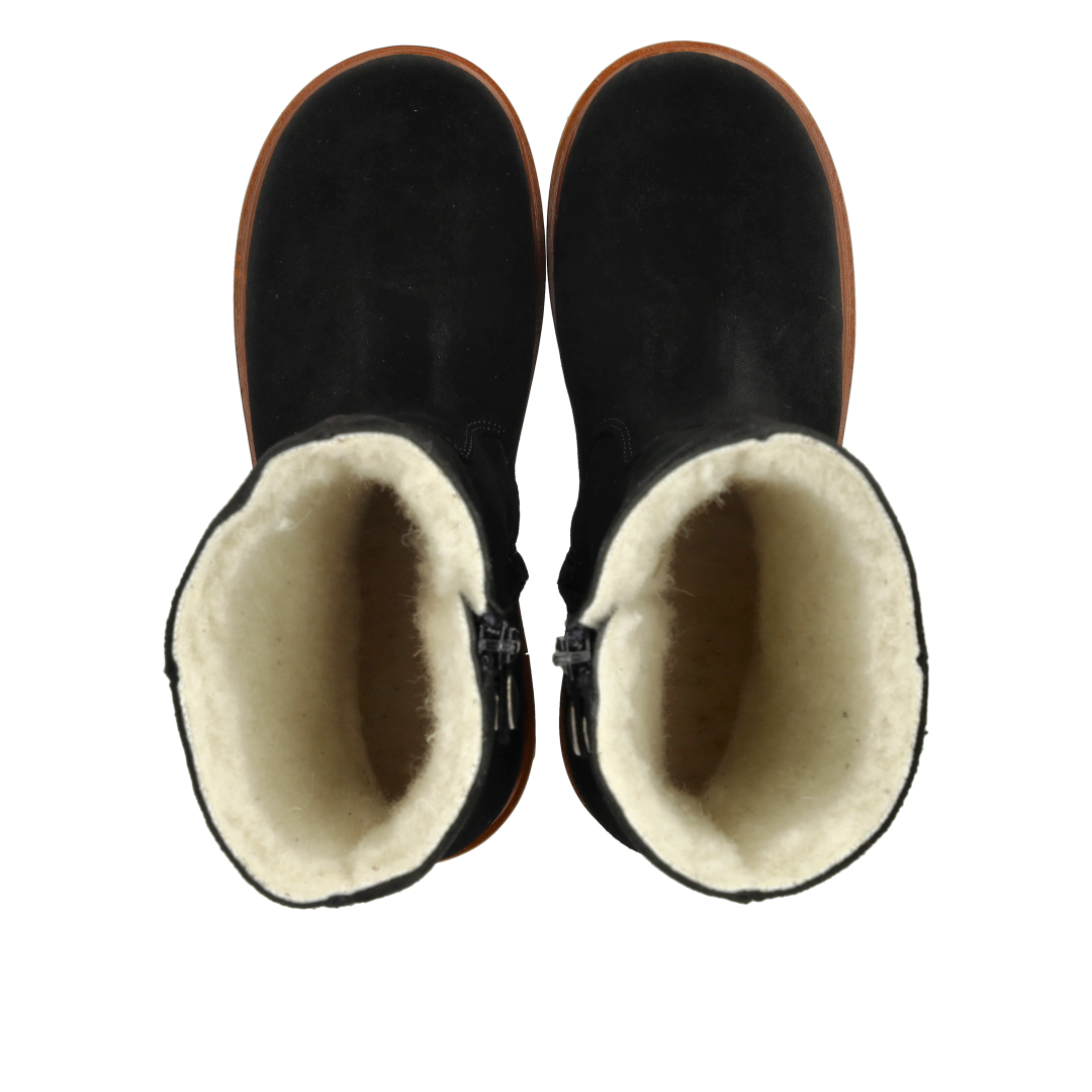 Klassischer mittelhoher TEX-Stiefel aus Wildleder