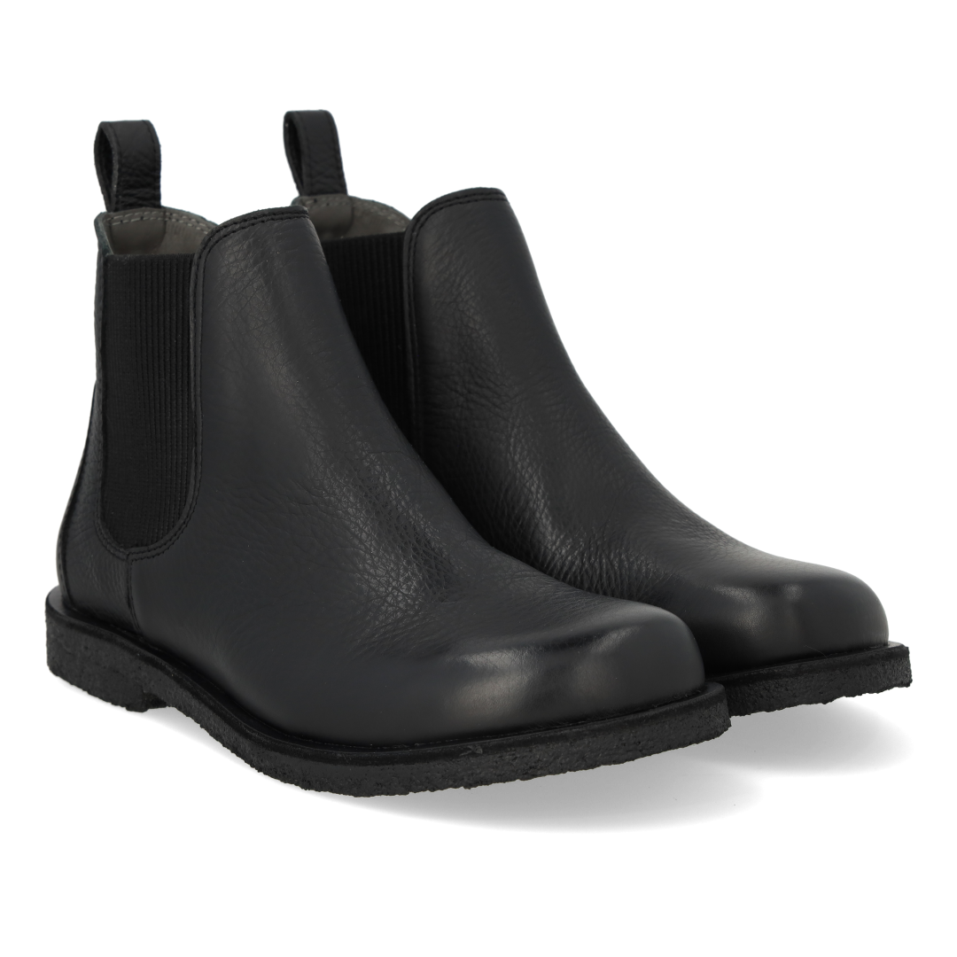 Chelsea-Stiefel mit elastischem Einsatz und weiter Passform