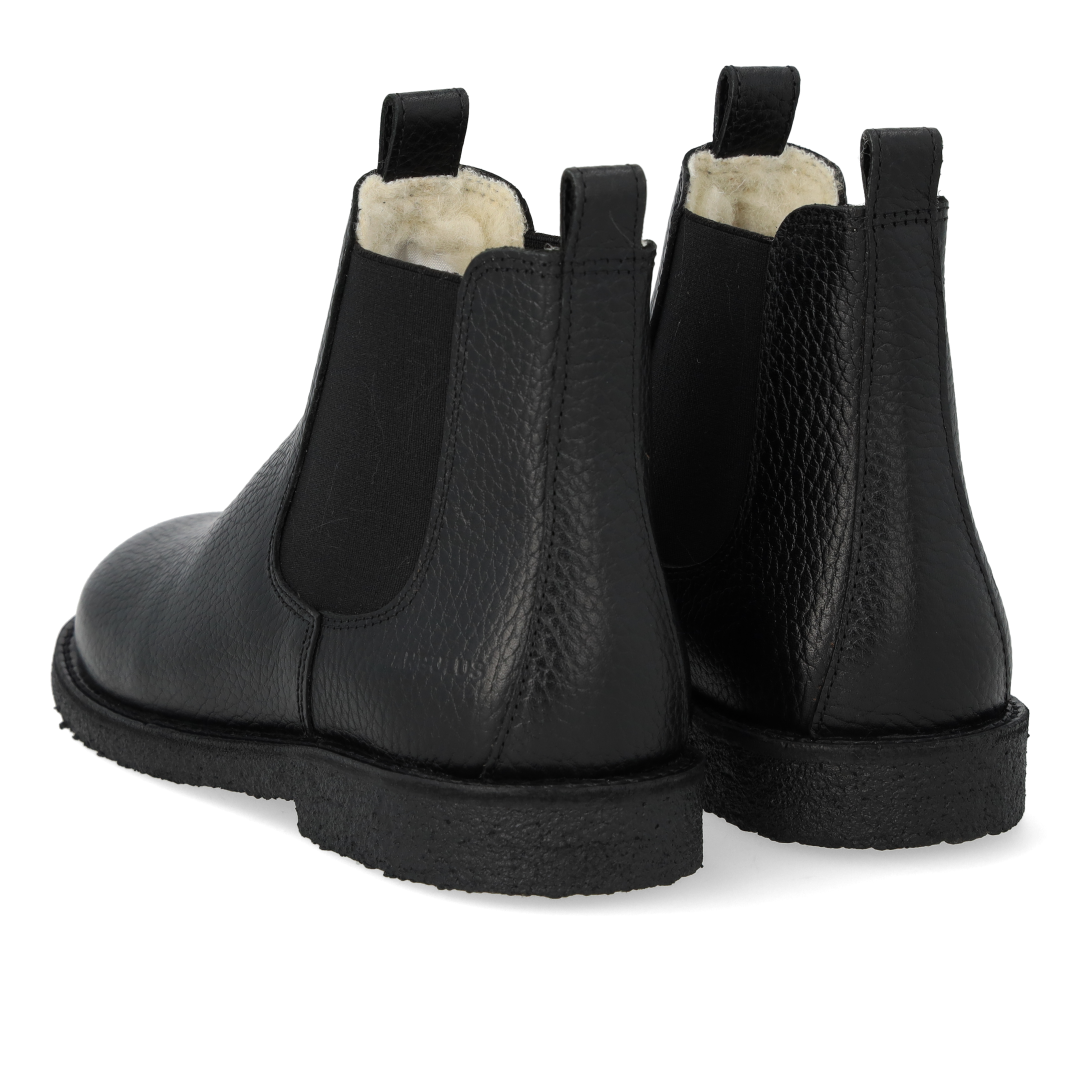 Stiefelette mit Gummizug und Wollfutter