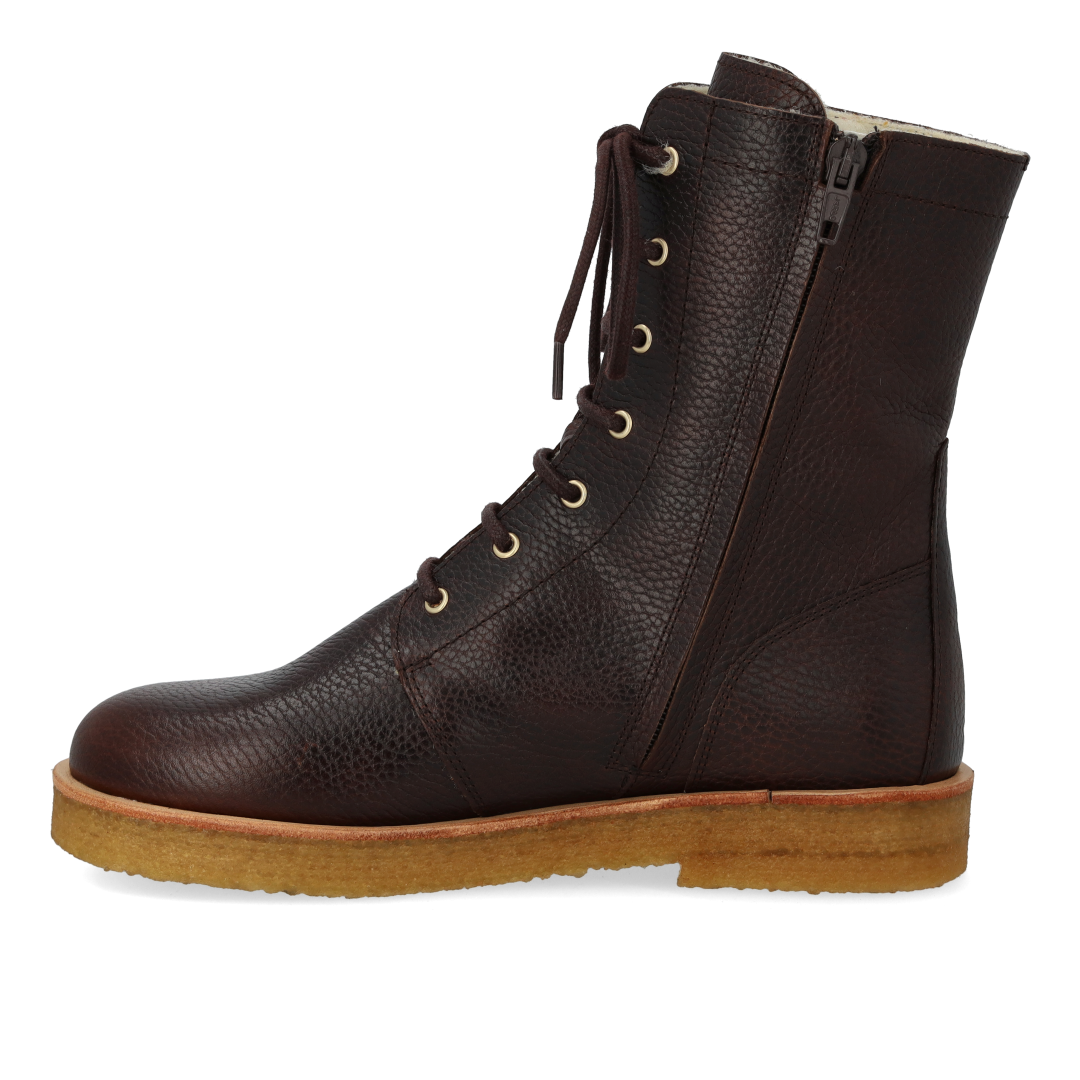 Schnürstiefel mit Wollfutter
