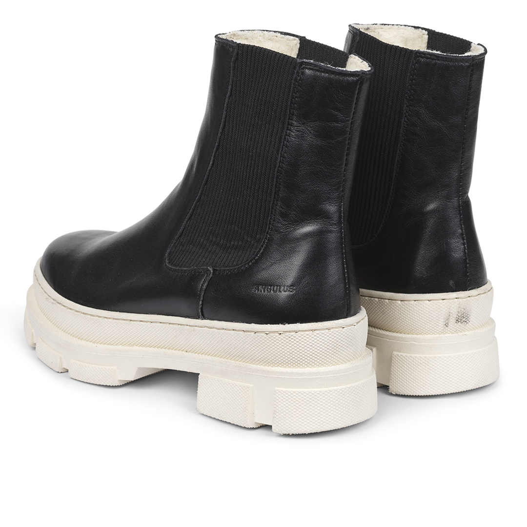 Chelsea-Stiefel mit Wollfutter