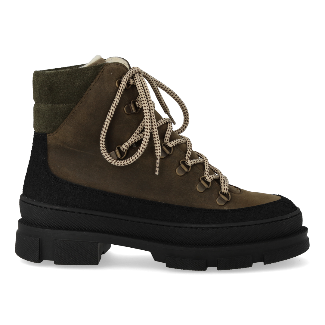 Schnürstiefel mit Wollfutter