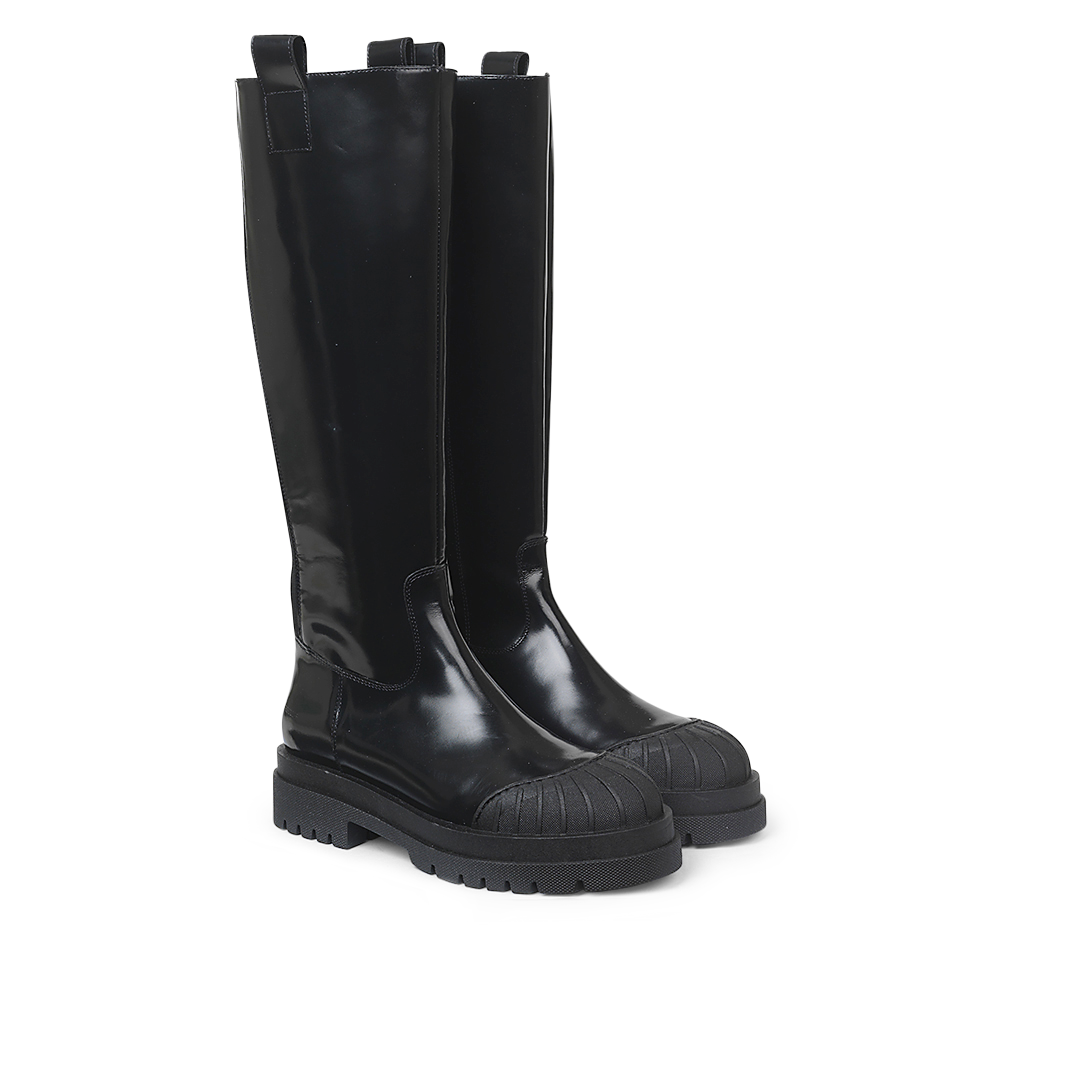 Langschaftstiefel mit Reißverschluss