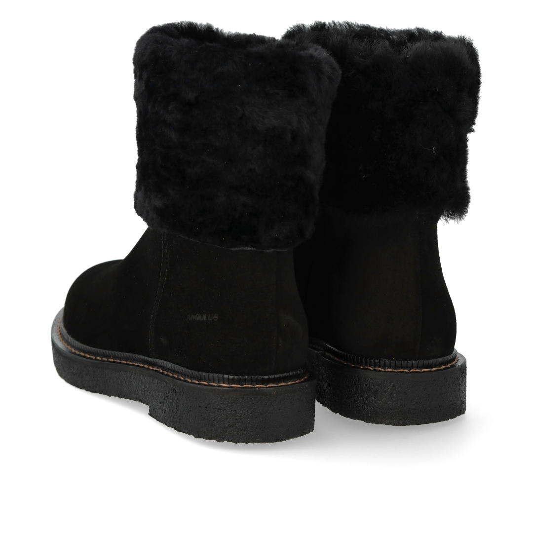 Wildlederstiefel mit weichem Lammwollfutter