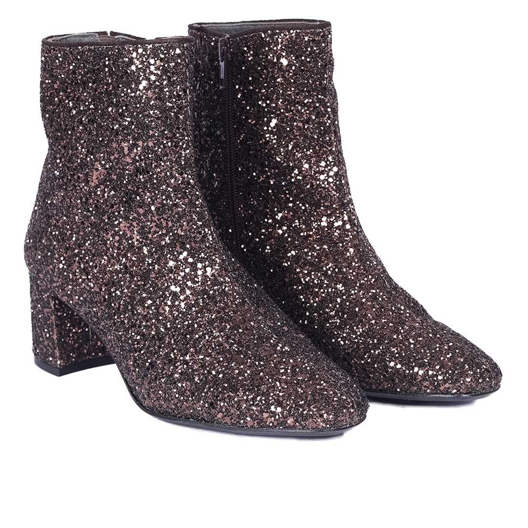 Funkelnder Glitzerstiefel