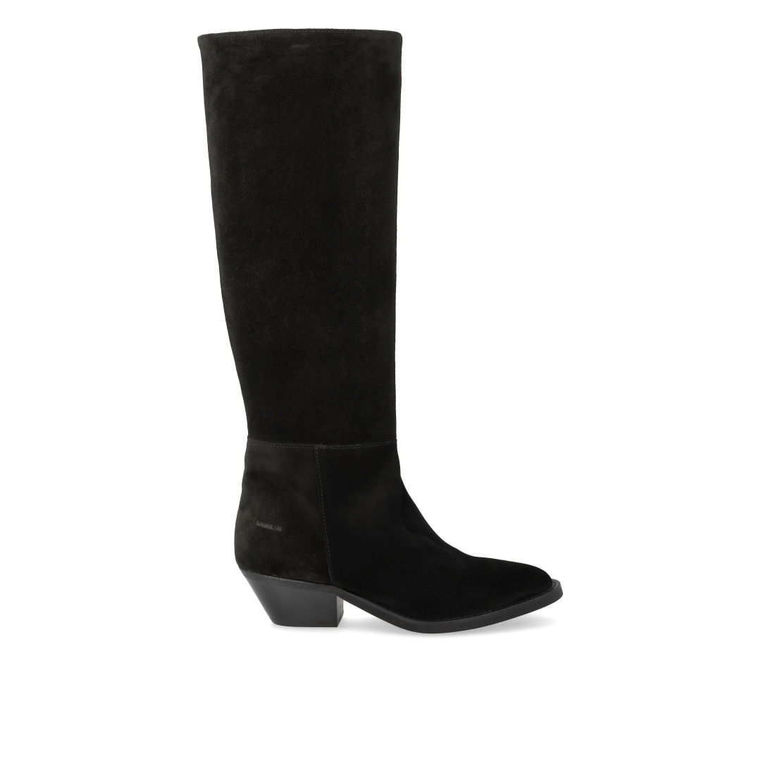 Wildlederstiefel mit hohem Schaft