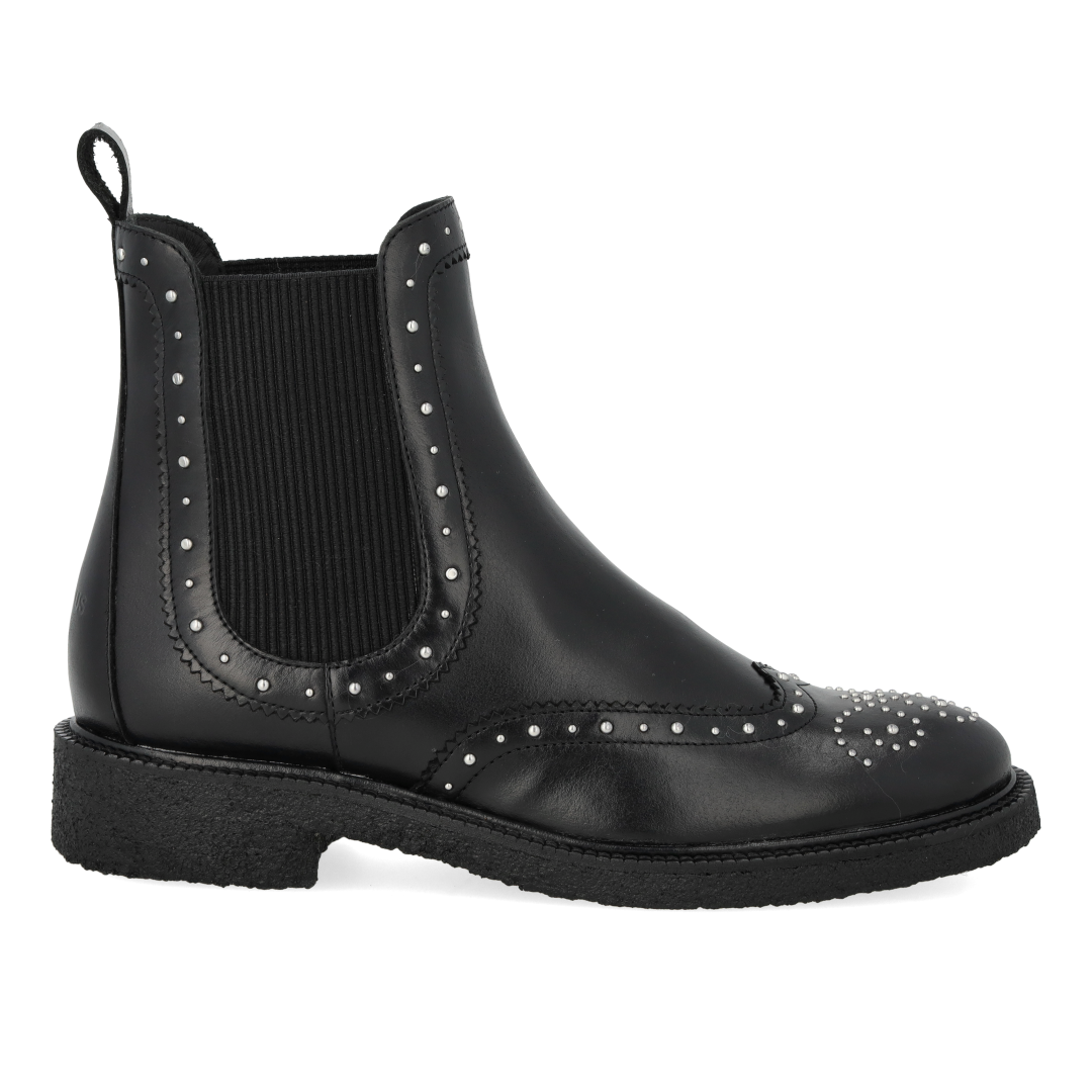 Chelsea-Stiefel mit dekorativen silbernen Nieten