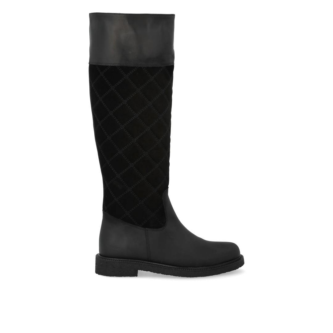 Langschaftstiefel mit Steppdetail
