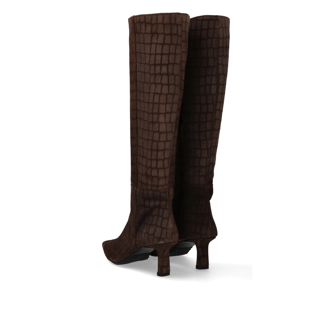 Langschaftstiefel mit Absatz