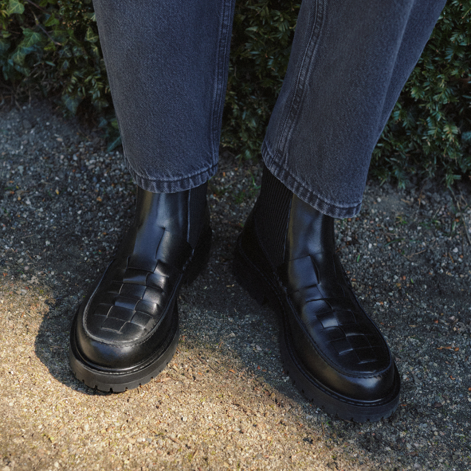 Klobige Chelsea-Stiefel