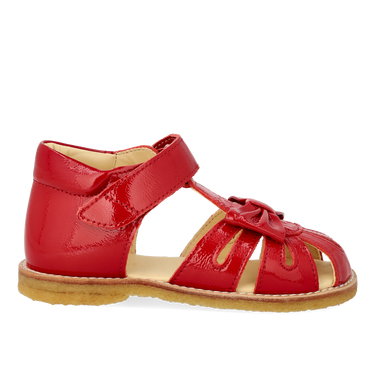 Lauflern-Sandale mit Schleife und Klettverschluss