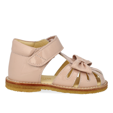 Lauflern-Sandale mit Schleife und Klettverschluss