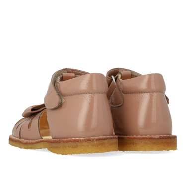 Lauflern-Sandale mit Schleife und Klettverschluss