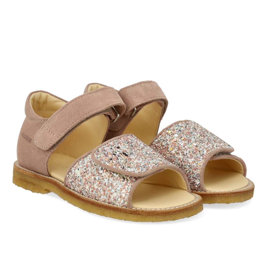 Sandale mit funkelndem Glitzerdetail