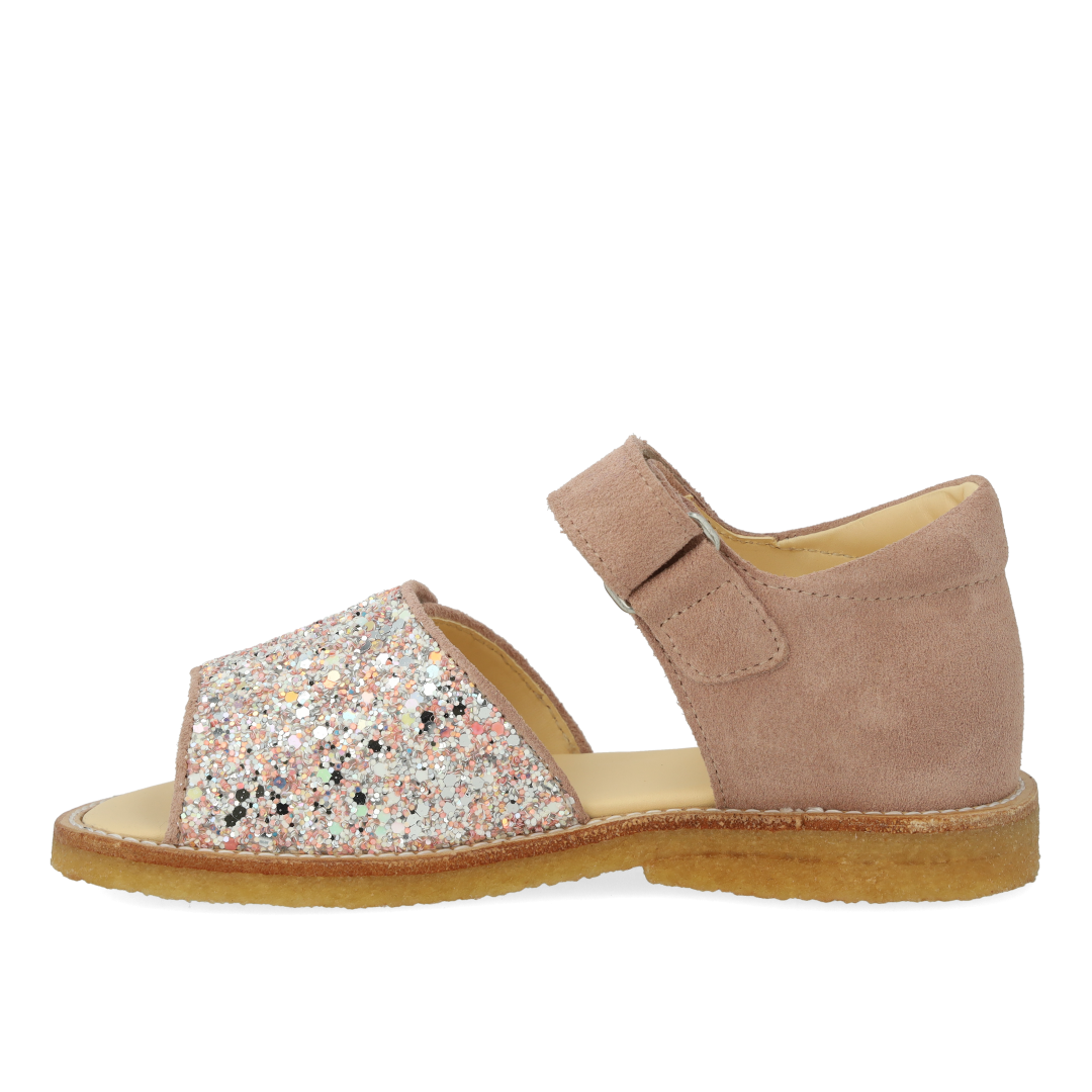 Sandale mit funkelndem Glitzerdetail