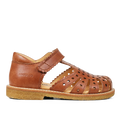 Sandale mit Mini-Herzen und Klettverschluss
