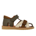 Colorblock Ledersandale