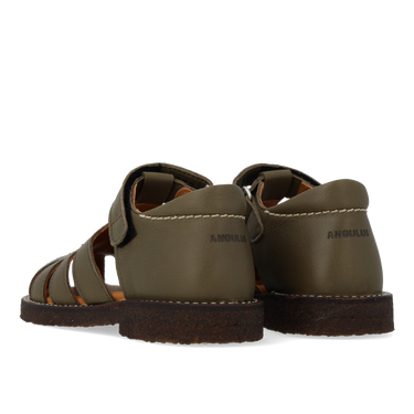 Leder-Sandale mit Stern-Detail