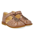Sandalette mit Tropfen-Detail in funkelndem Glitzer