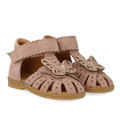 Sandale mit Schmetterling und doppeltem Klettverschluss