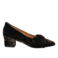 Pumps mit Schleife aus weichem Velours