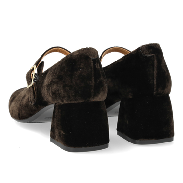 Mary Jane aus weichem Veloursleder