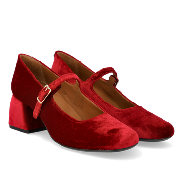 Mary Jane aus weichem Veloursleder