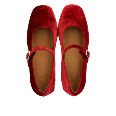 Mary Jane aus weichem Veloursleder